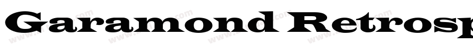 Garamond Retrospective OS SSi Normal字体转换